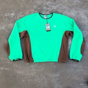 NWT Nike ACG Wolf Tree Polartec Fleece Crew Pullover Men’s Size M